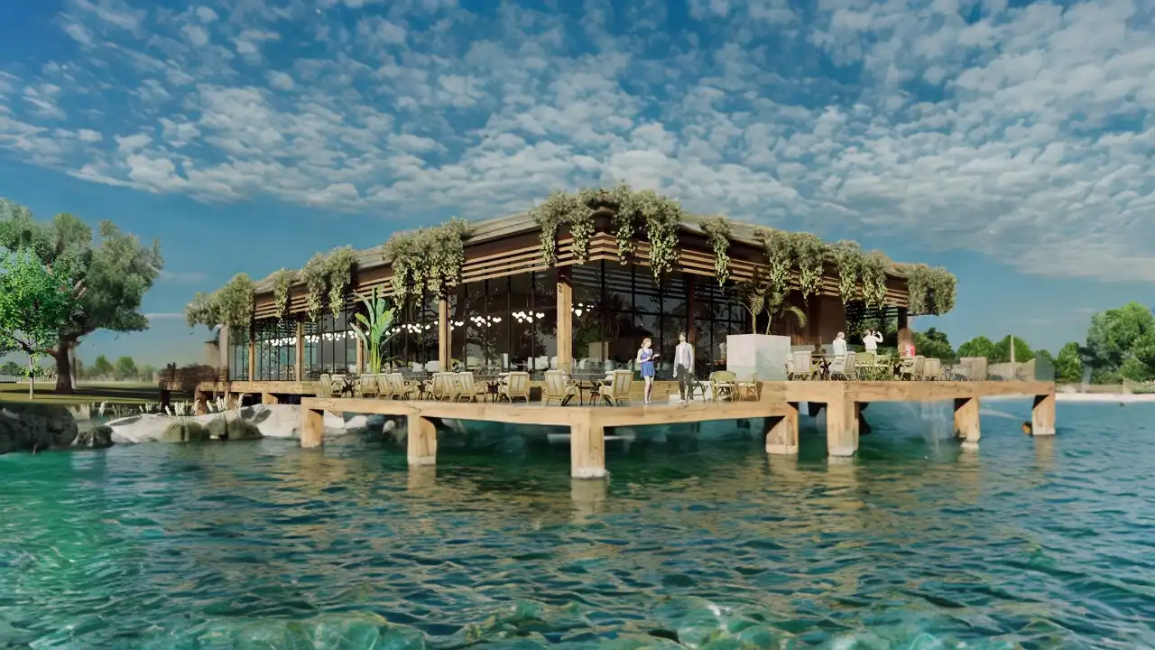 Vista de Restaurante Flotante.
